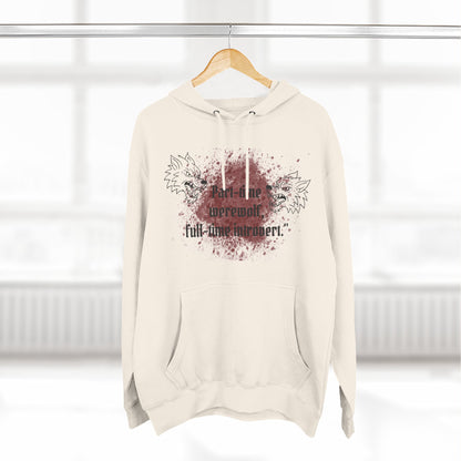 Casual Fleece Hoodie for Fun-Loving Werewolf Enthusiasts