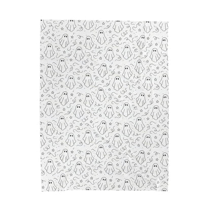 Cozy Ghost Velveteen Plush Blanket