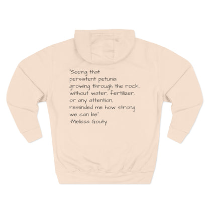 Floral Inspirational Hoodie, Cozy Fleece Pullover