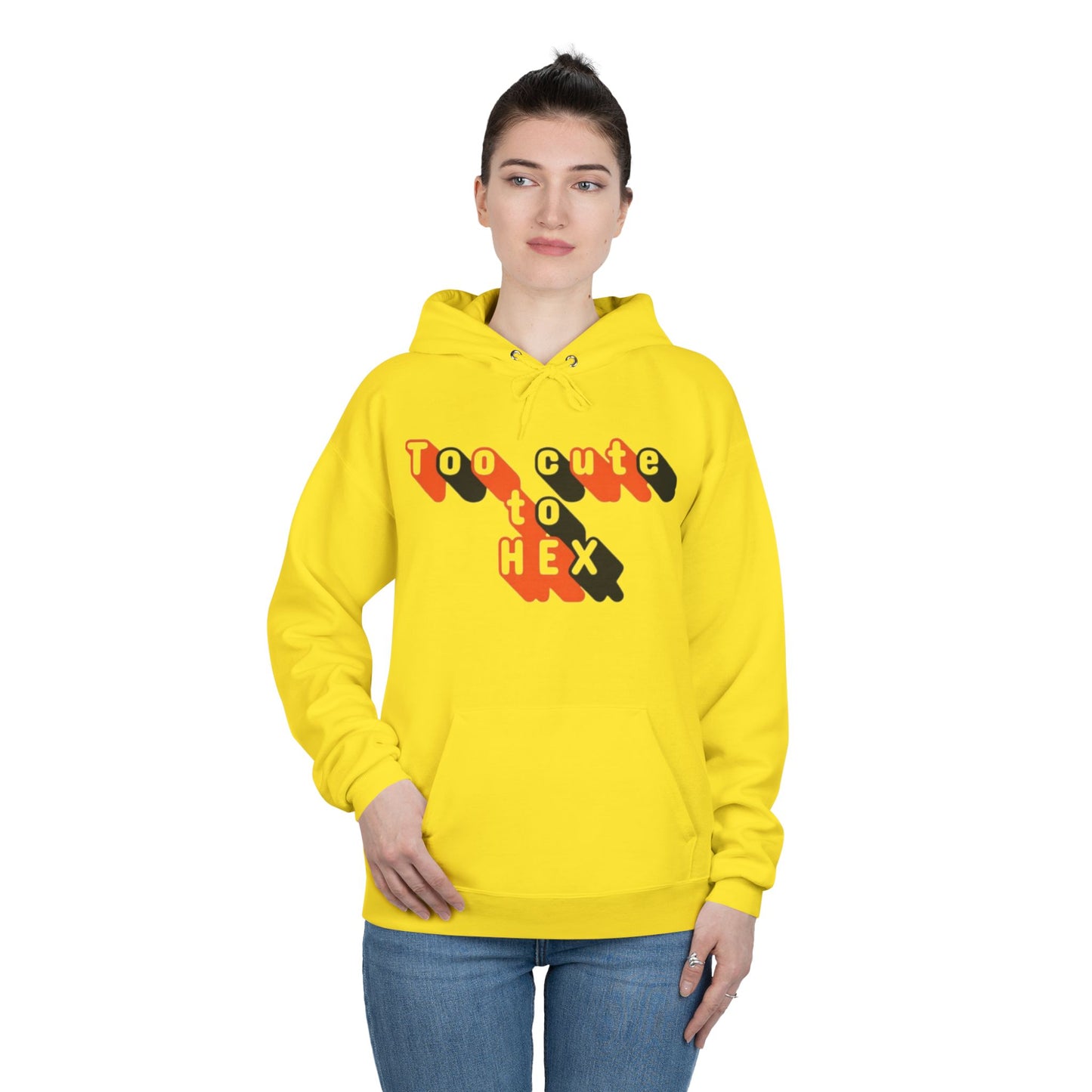 Too Cute to Hex Hoodie Eco-Friendly Pullover