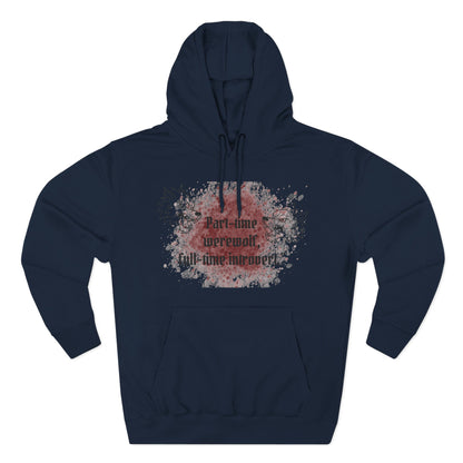 Casual Fleece Hoodie for Fun-Loving Werewolf Enthusiasts