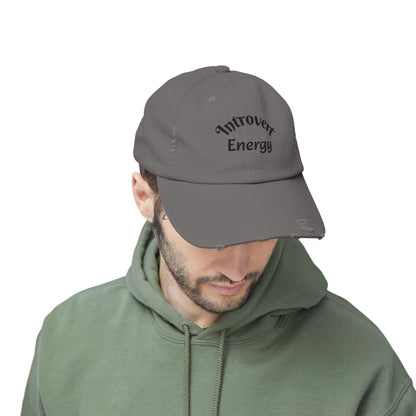 Distressed Cap - Introvert Energy Hat