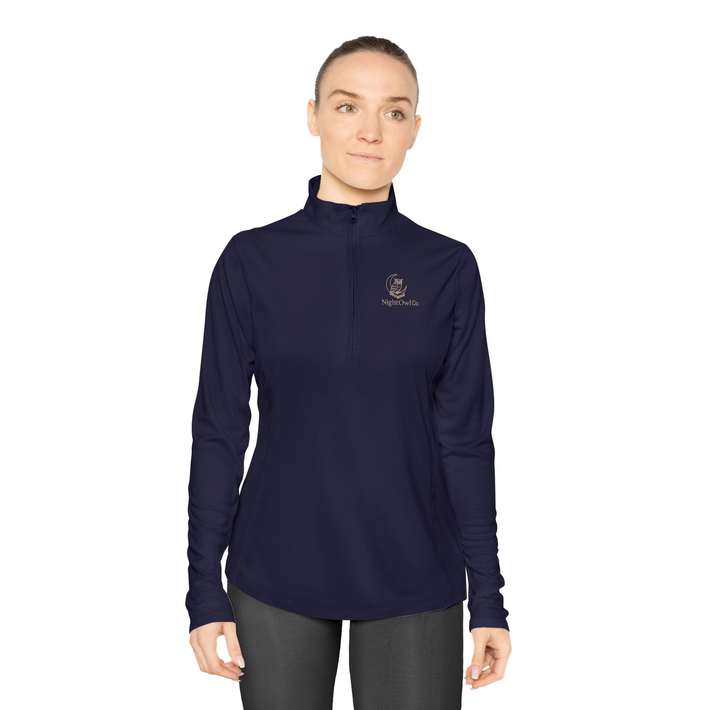 Chic Ladies Quarter-Zip Pullover - Cozy Layering Piece for Outdoor Adventures, Casual Wear, Gifts, Sports Enthusiasts, and Fall Fashion