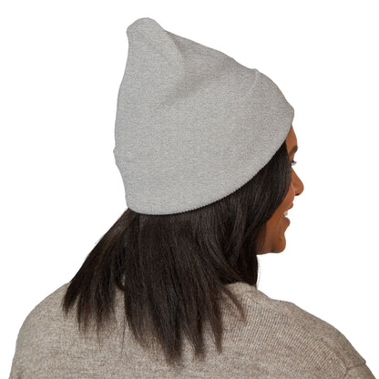 Darkness Cozy Embroidered Cuffed Beanie, Unisex Knit Beanie