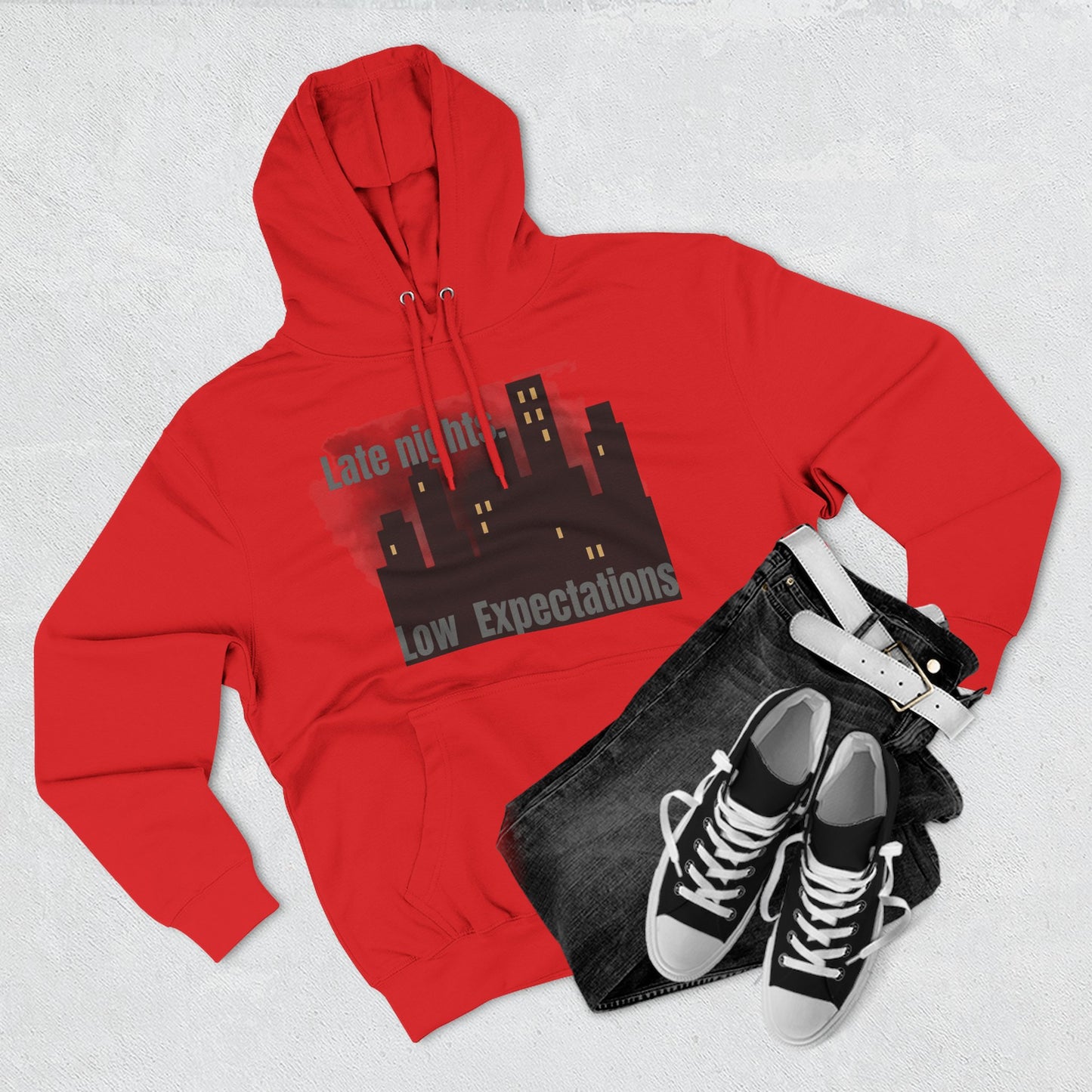 Late Night Vibes Fleece Hoodie
