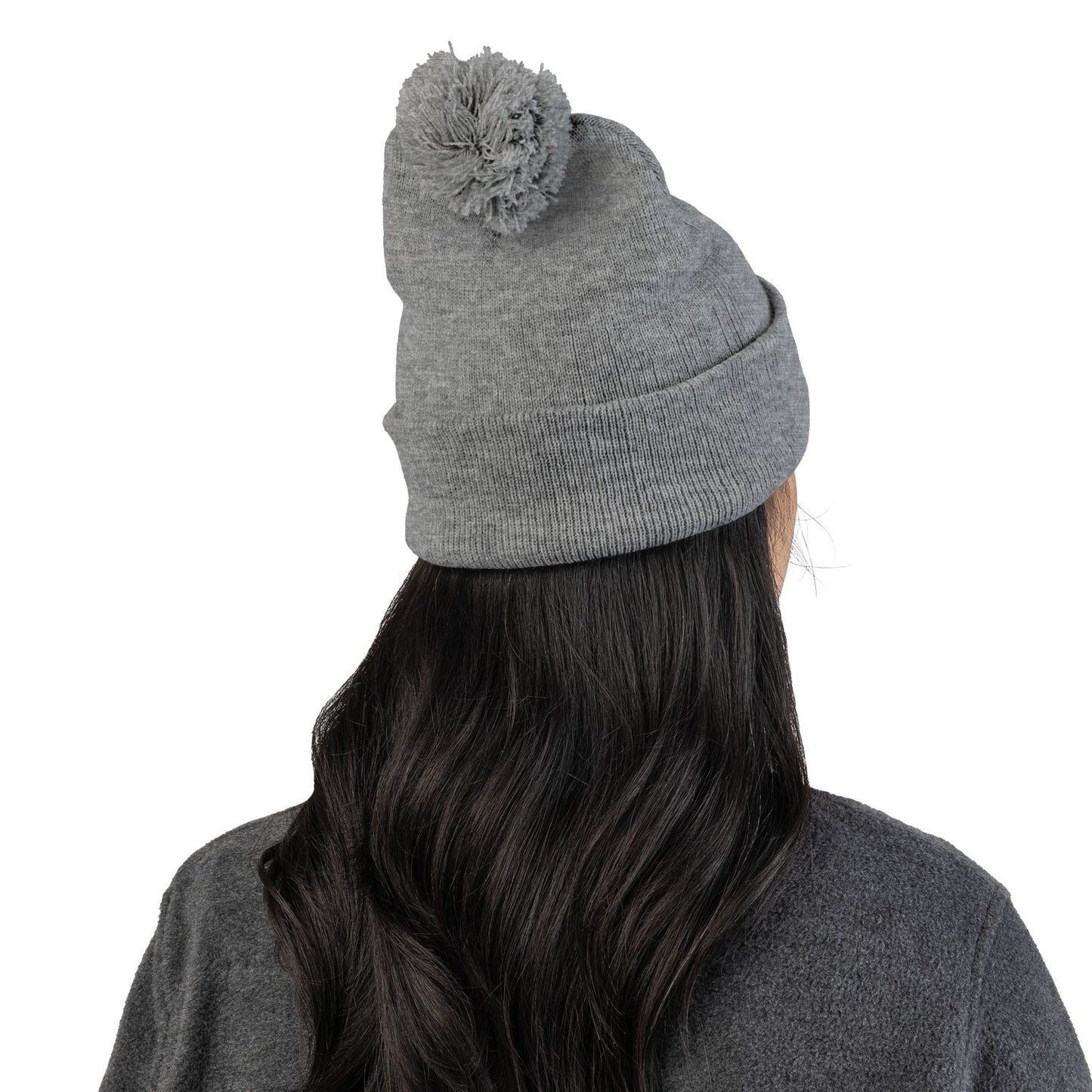 Resting Witch Face Activated Pom-Pom Knit Cap