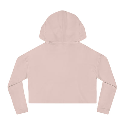 Cozy Autumn Cropped Hoodie - Sippin' Cider and Summoning Peace