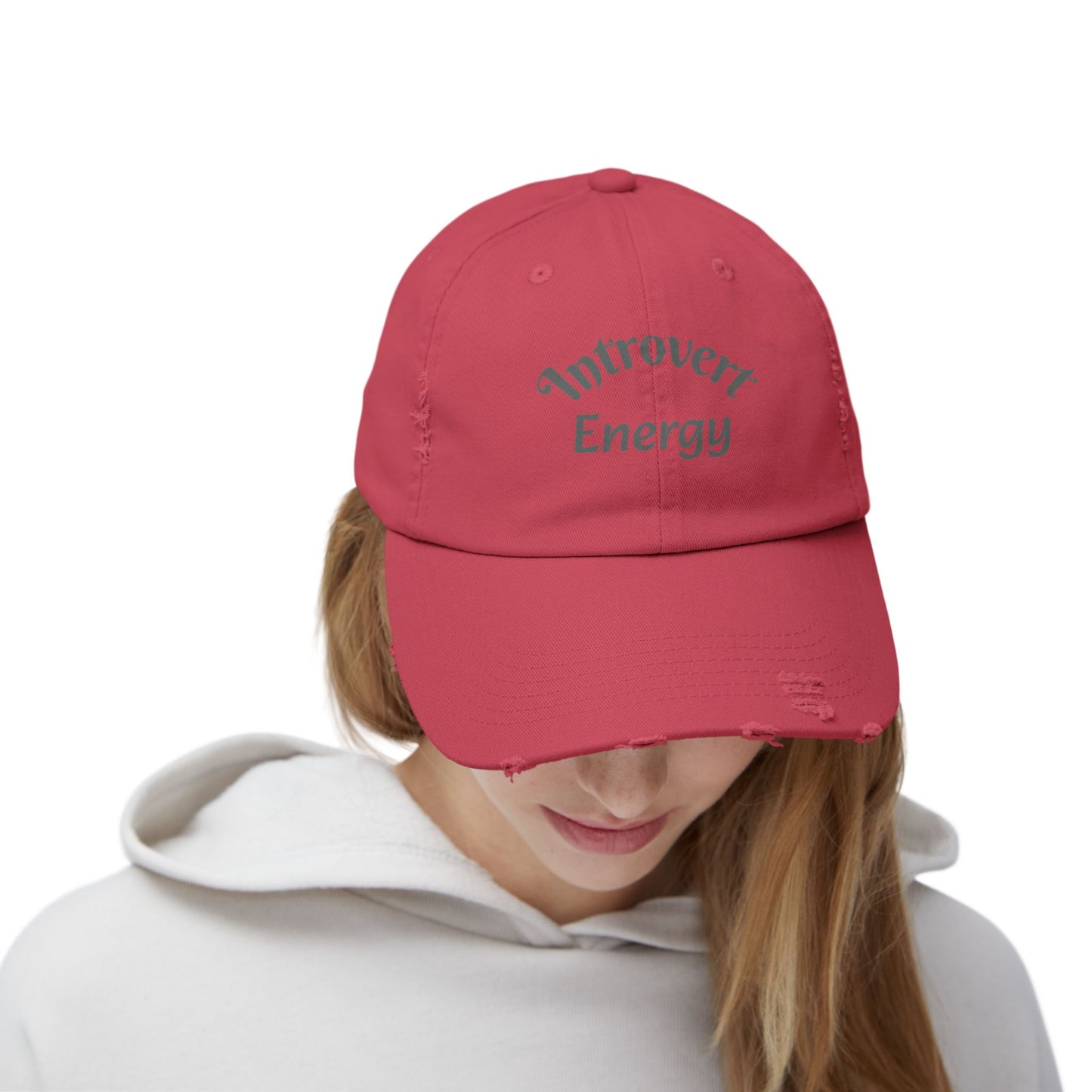 Distressed Cap - Introvert Energy Hat