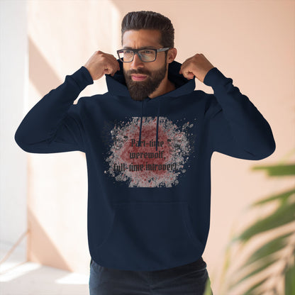 Casual Fleece Hoodie for Fun-Loving Werewolf Enthusiasts