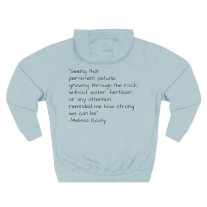 Floral Inspirational Hoodie, Cozy Fleece Pullover