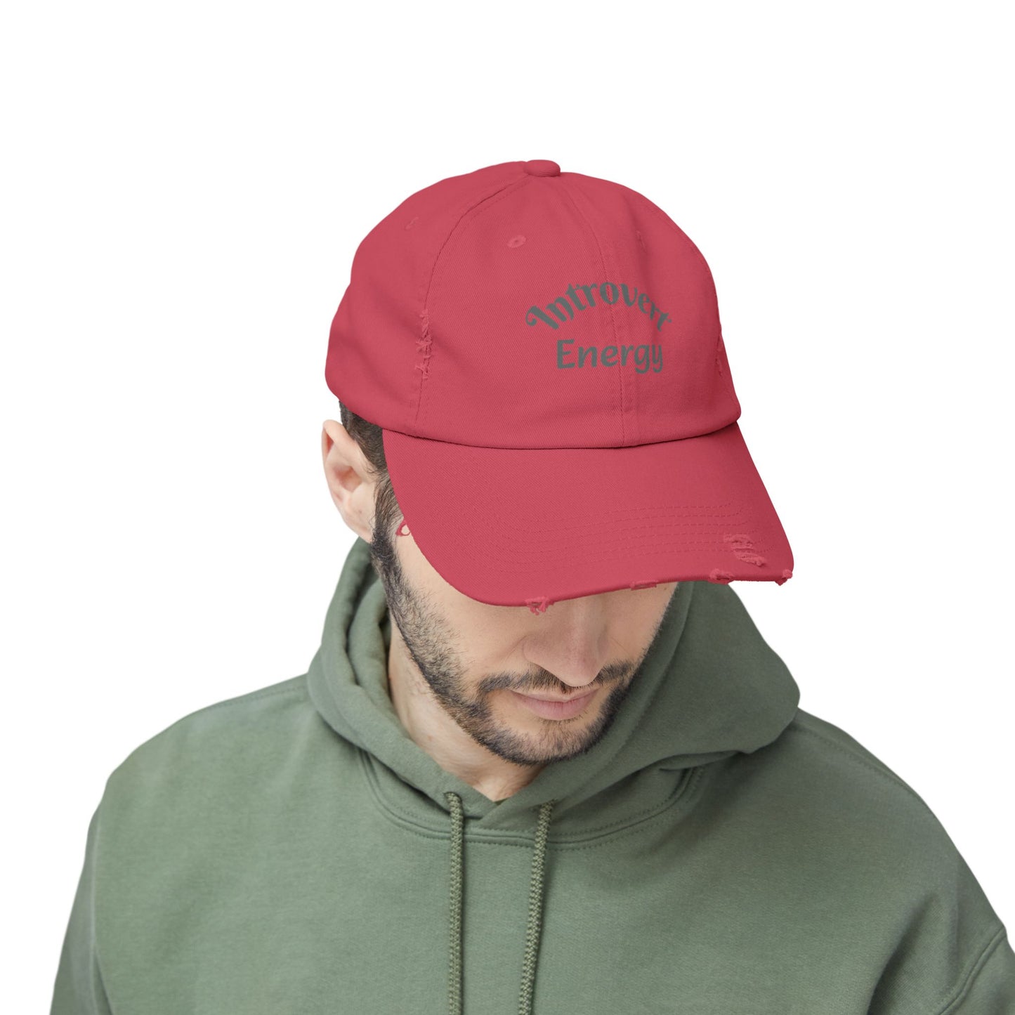Distressed Cap - Introvert Energy Hat