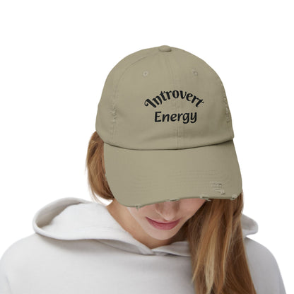 Distressed Cap - Introvert Energy Hat