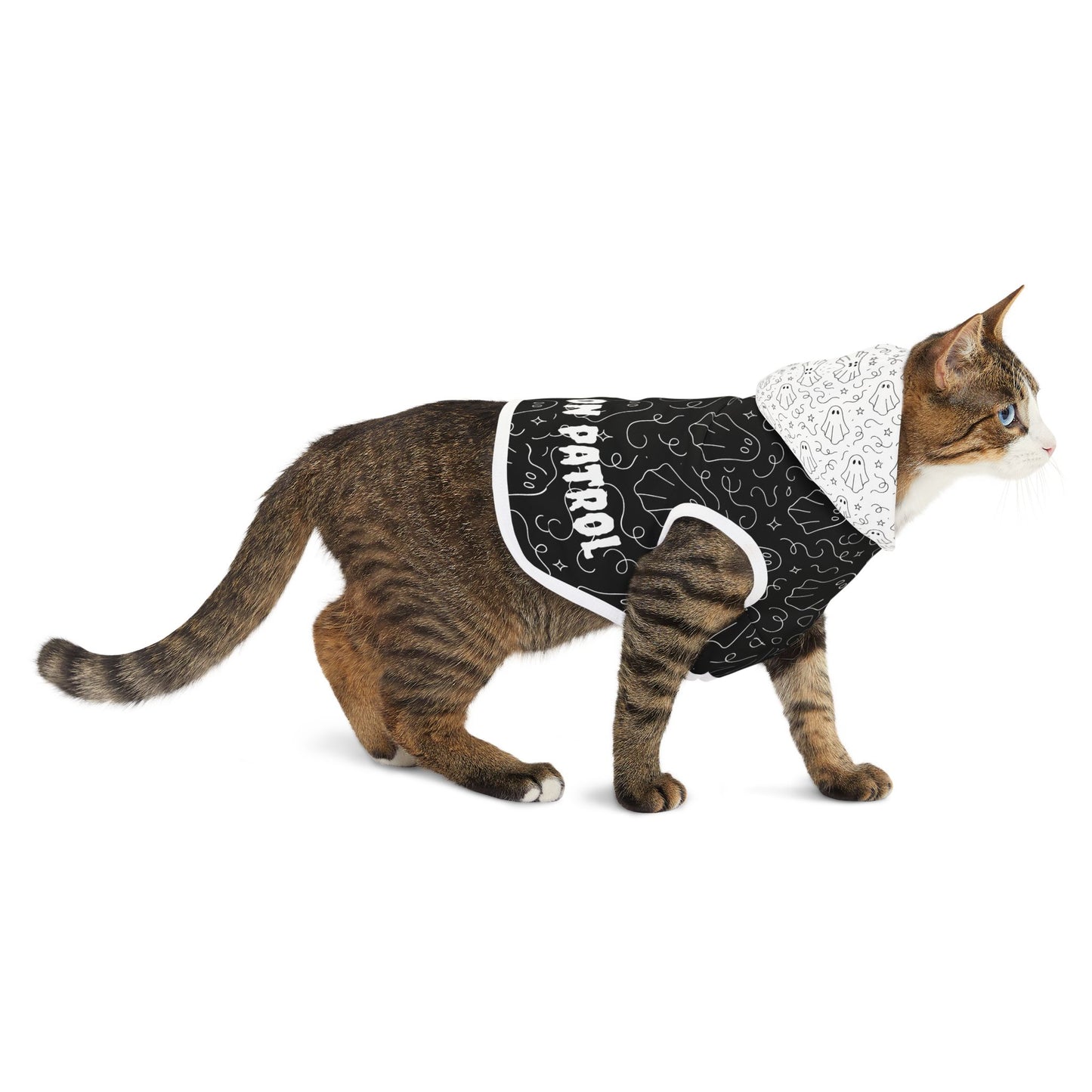 Spooky Pet Hoodie for Halloween, Little Ghoul on Patrol