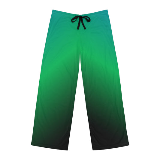 Teal & Green Gradient Men’s Pajama Pants
