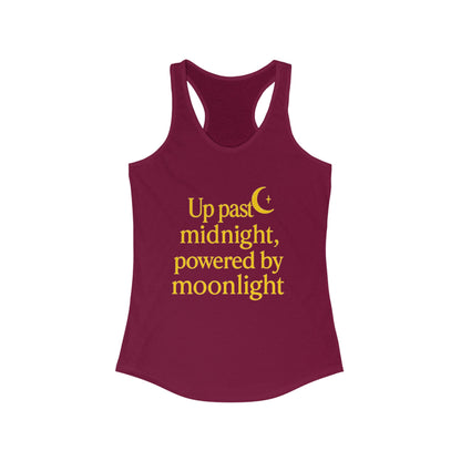 Up Past MidnightRacerback Tank Top