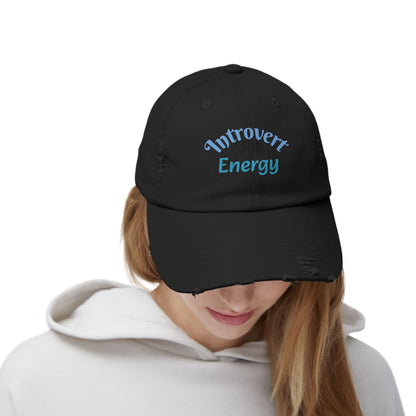 Distressed Cap - Introvert Energy Hat