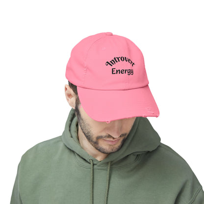 Distressed Cap - Introvert Energy Hat