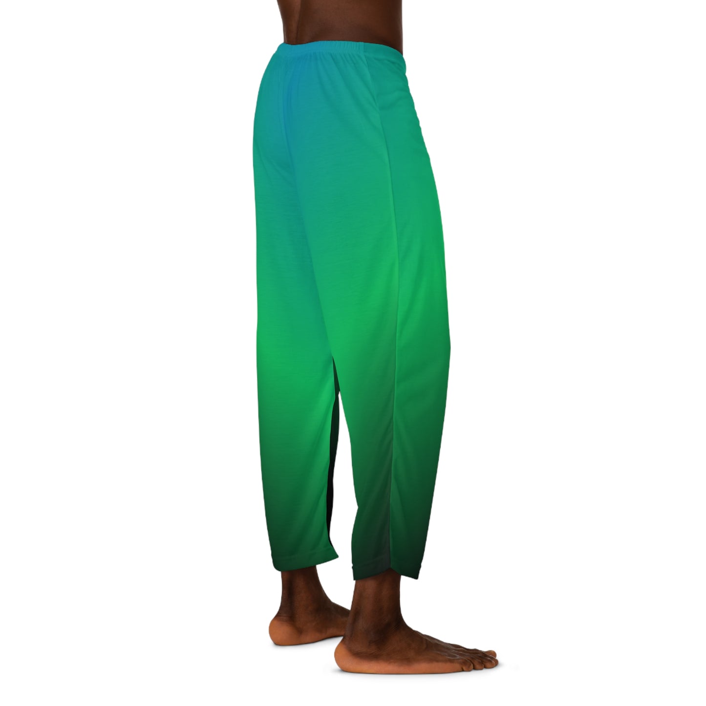 Teal & Green Gradient Men’s Pajama Pants