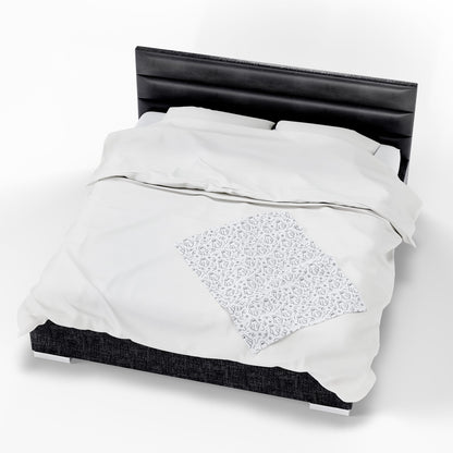 Cozy Ghost Velveteen Plush Blanket