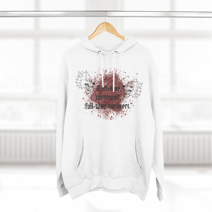 Casual Fleece Hoodie for Fun-Loving Werewolf Enthusiasts