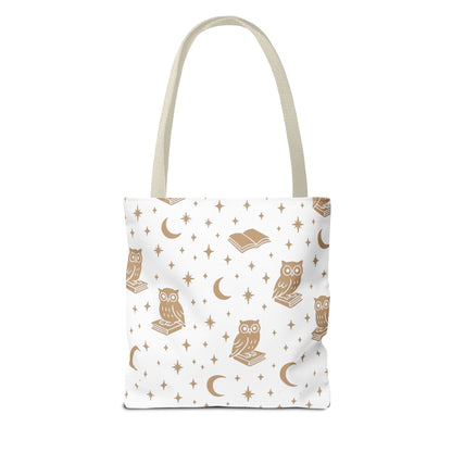Cozy Is My Lifestyle Owl Print Tote Bag
