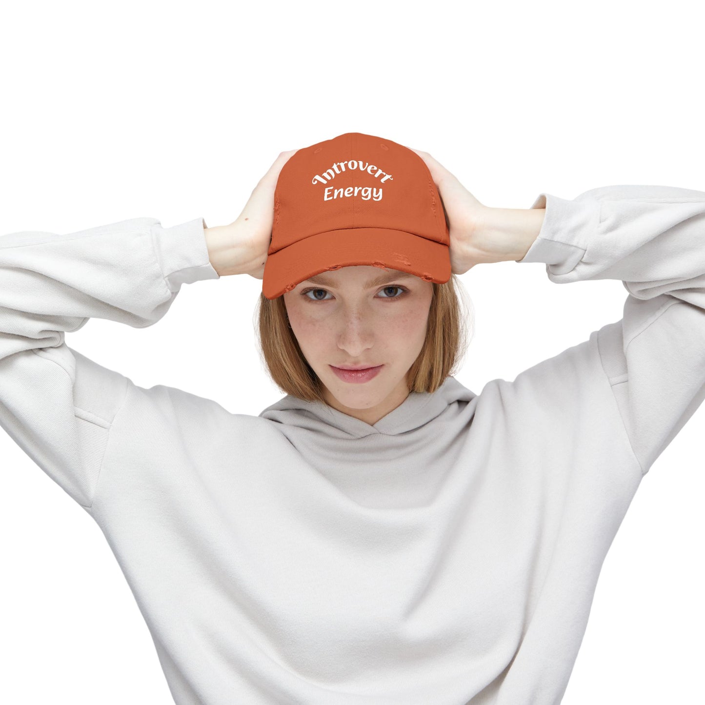 Distressed Cap - Introvert Energy Hat