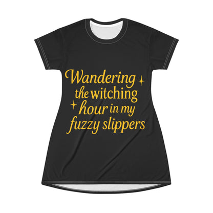 Wandering Hour Cozy T-Shirt Dress