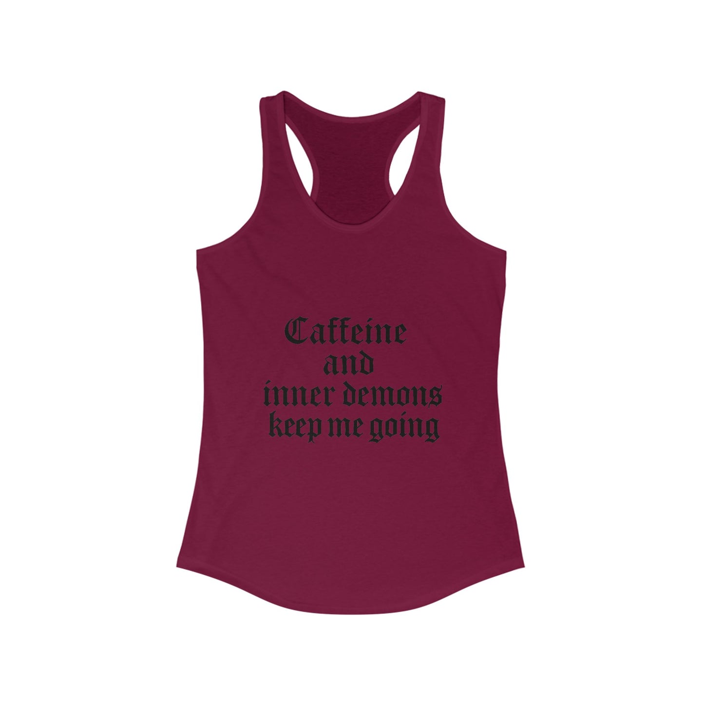 Caffeine & Inner Demons Tank Top Racerback