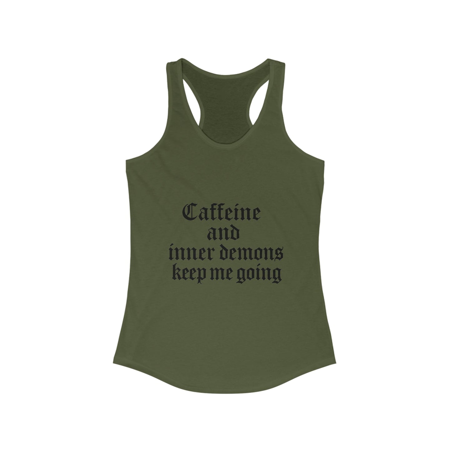 Caffeine & Inner Demons Tank Top Racerback