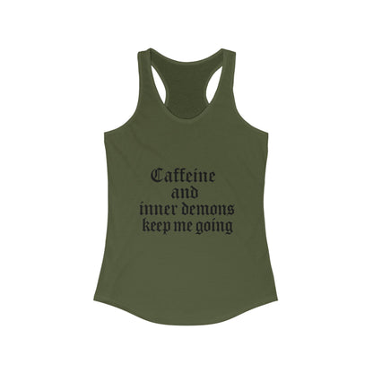 Caffeine & Inner Demons Tank Top Racerback