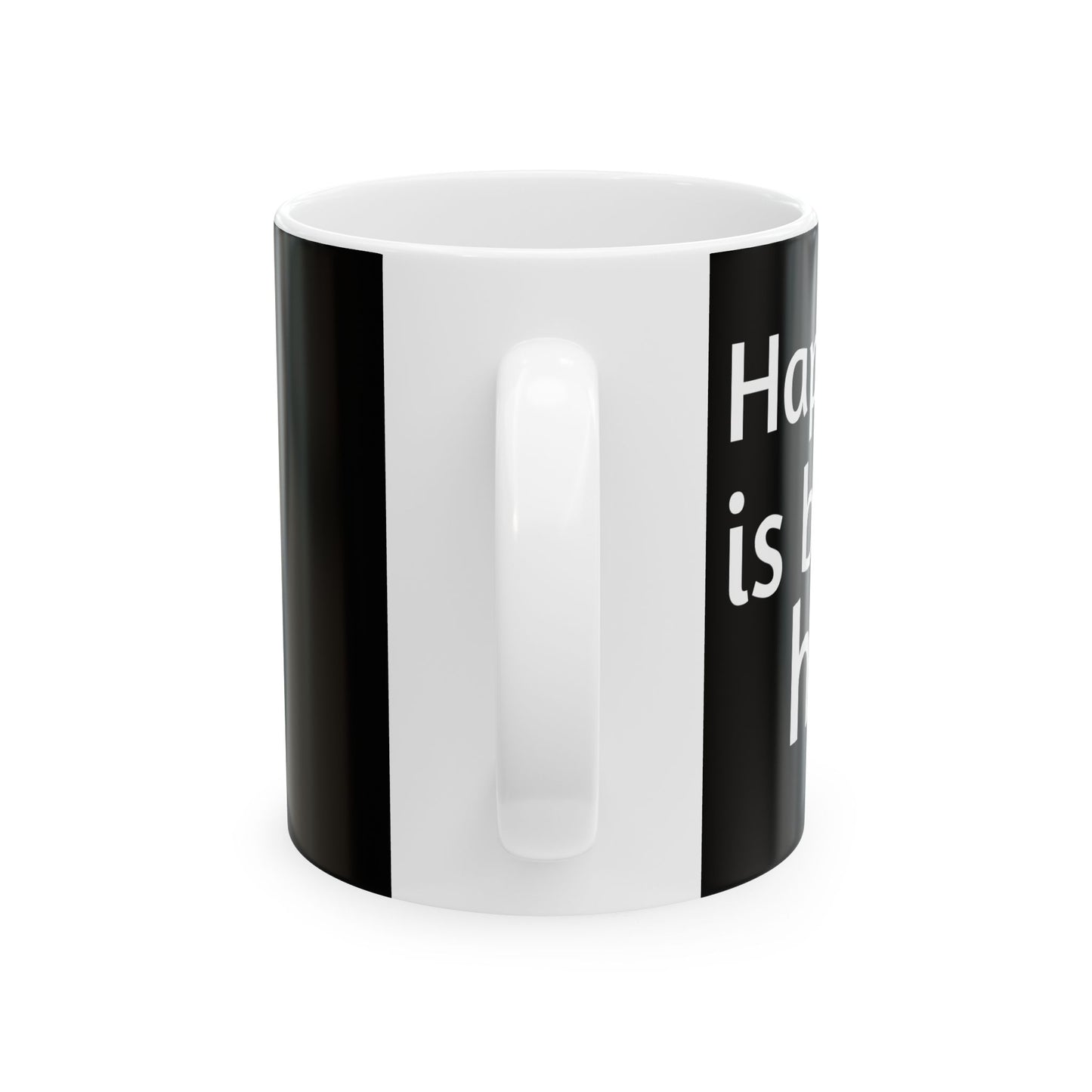 "Happiness is brewed here" Coffee Mug - Ceramic Mug