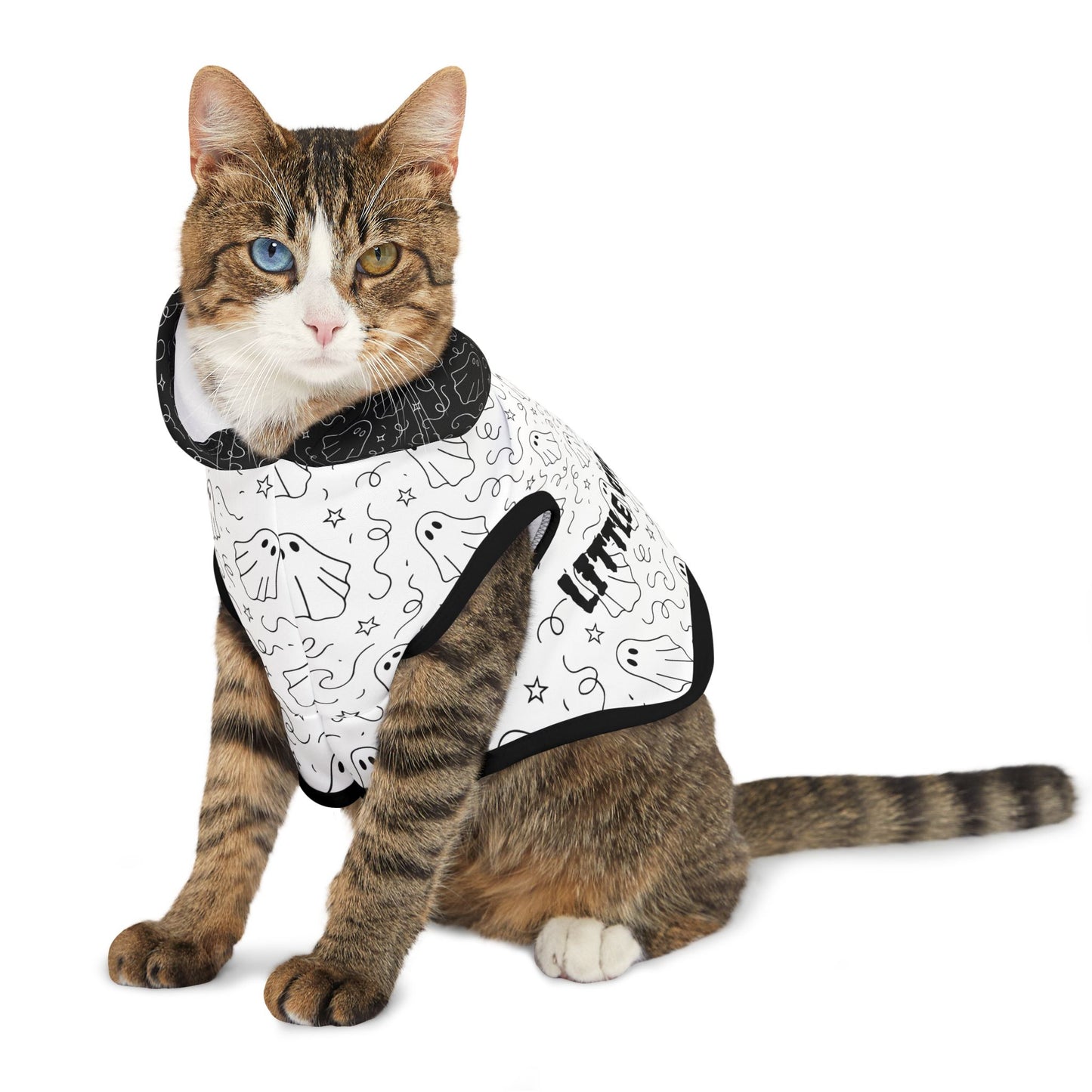 Spooky Pet Hoodie for Halloween, Little Ghoul on Patrol