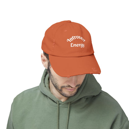 Distressed Cap - Introvert Energy Hat