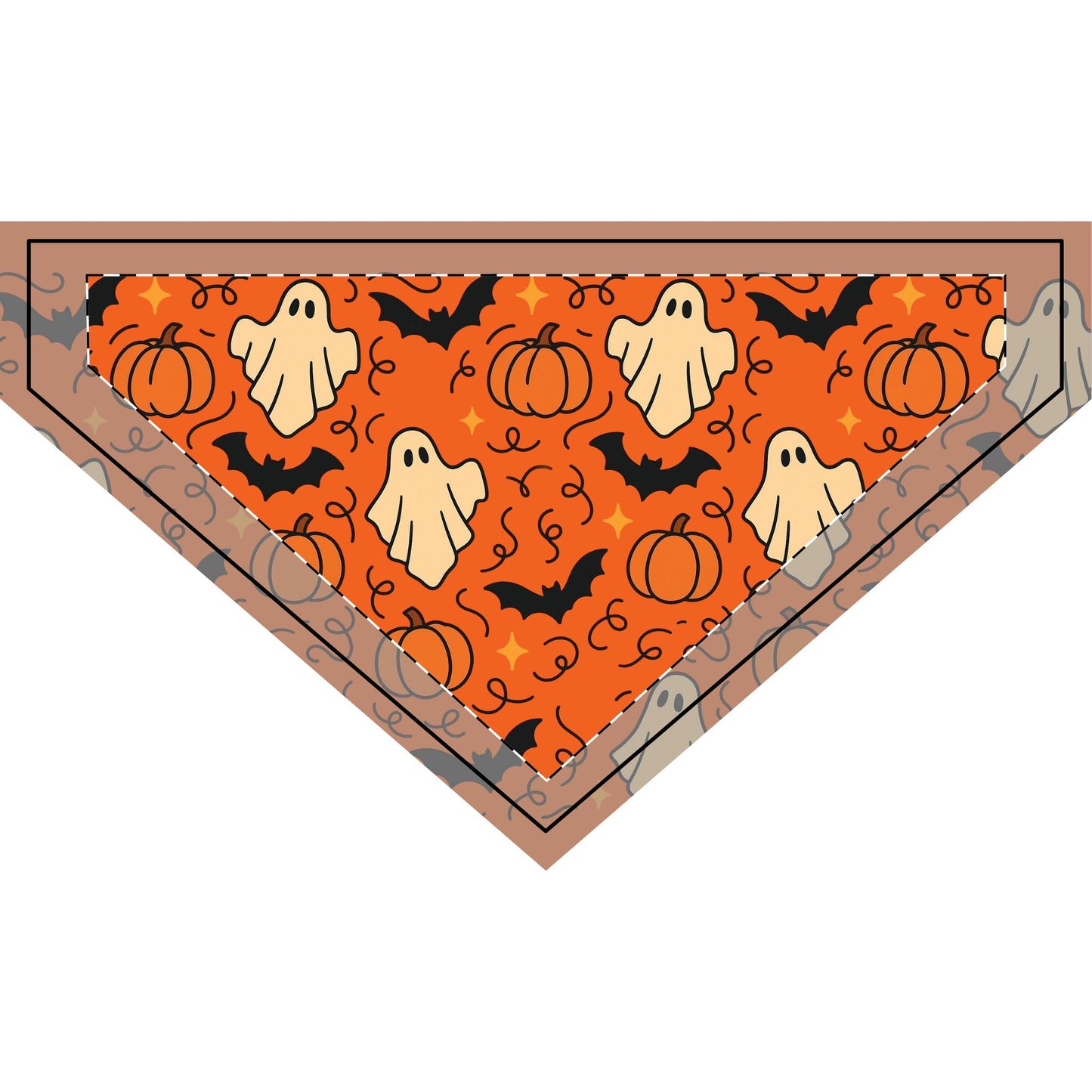 Spooktacular Halloween Clip-on Pet Bandana