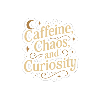Whimsical Caffeine Chaos Stickers Vinyl Decal