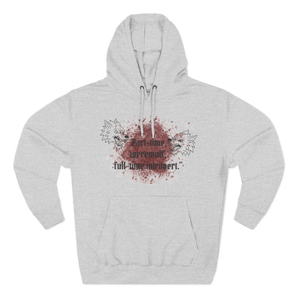 Casual Fleece Hoodie for Fun-Loving Werewolf Enthusiasts