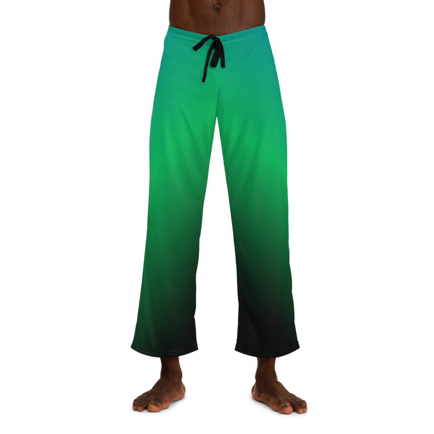 Teal & Green Gradient Men’s Pajama Pants