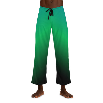 Teal & Green Gradient Men’s Pajama Pants