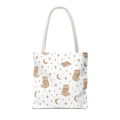Cozy Is My Lifestyle Owl Print Tote Bag