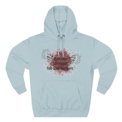 Casual Fleece Hoodie for Fun-Loving Werewolf Enthusiasts