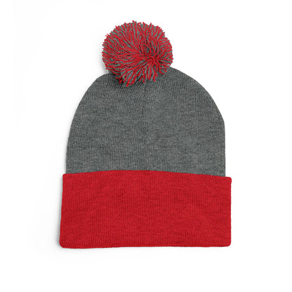 Resting Witch Face Activated Pom-Pom Knit Cap