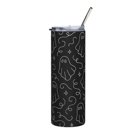 Spooky Ghost Stainless Steel Tumbler, 20oz