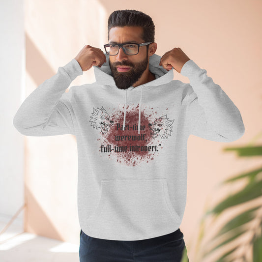 Casual Fleece Hoodie for Fun-Loving Werewolf Enthusiasts