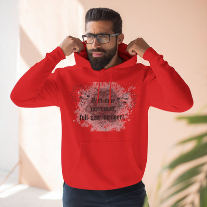 Casual Fleece Hoodie for Fun-Loving Werewolf Enthusiasts