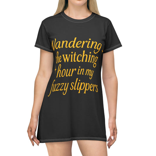 Wandering Hour Cozy T-Shirt Dress