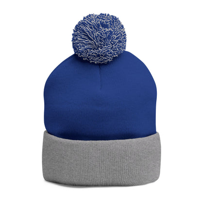 Resting Witch Face Activated Pom-Pom Knit Cap