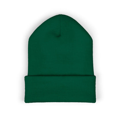 Darkness Cozy Embroidered Cuffed Beanie, Unisex Knit Beanie