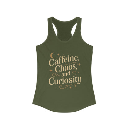 Caffeine Chaos Curiosity Tank Top
