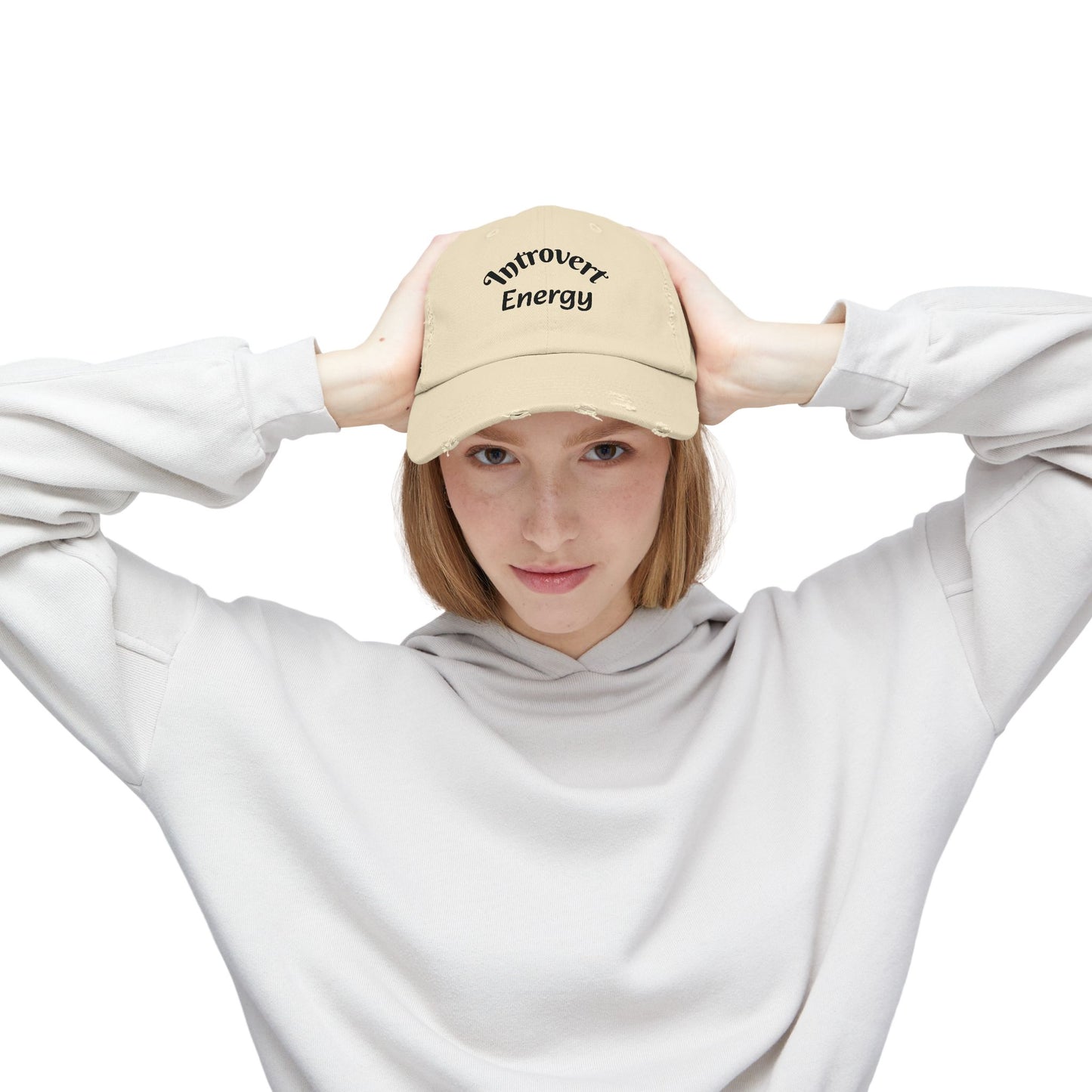 Distressed Cap - Introvert Energy Hat
