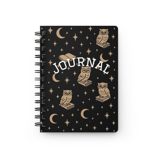 Owl Spiral Journal Note Book
